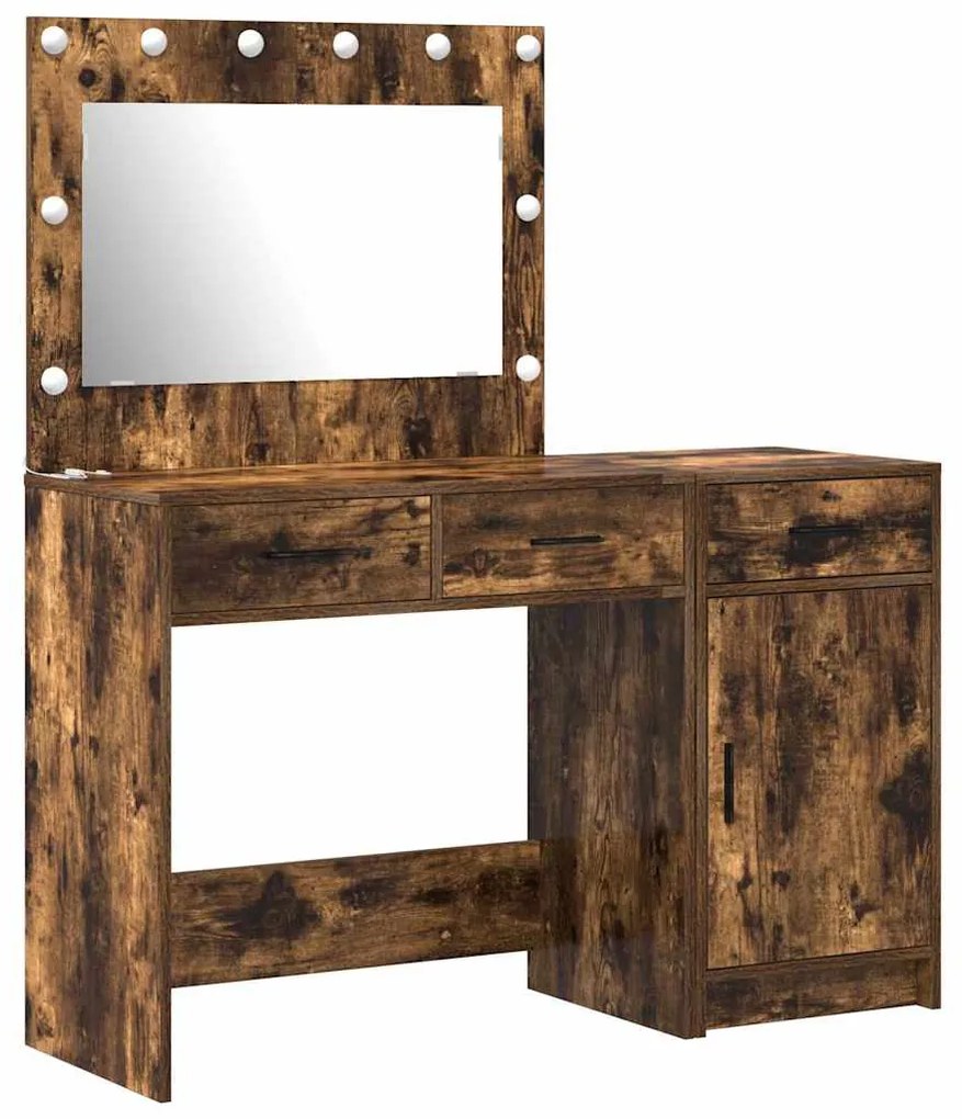 vidaXL Τραπέζι περιποίησης με συρτάρι 2 pcs Καφέ 40 x 41 x 75 εκ