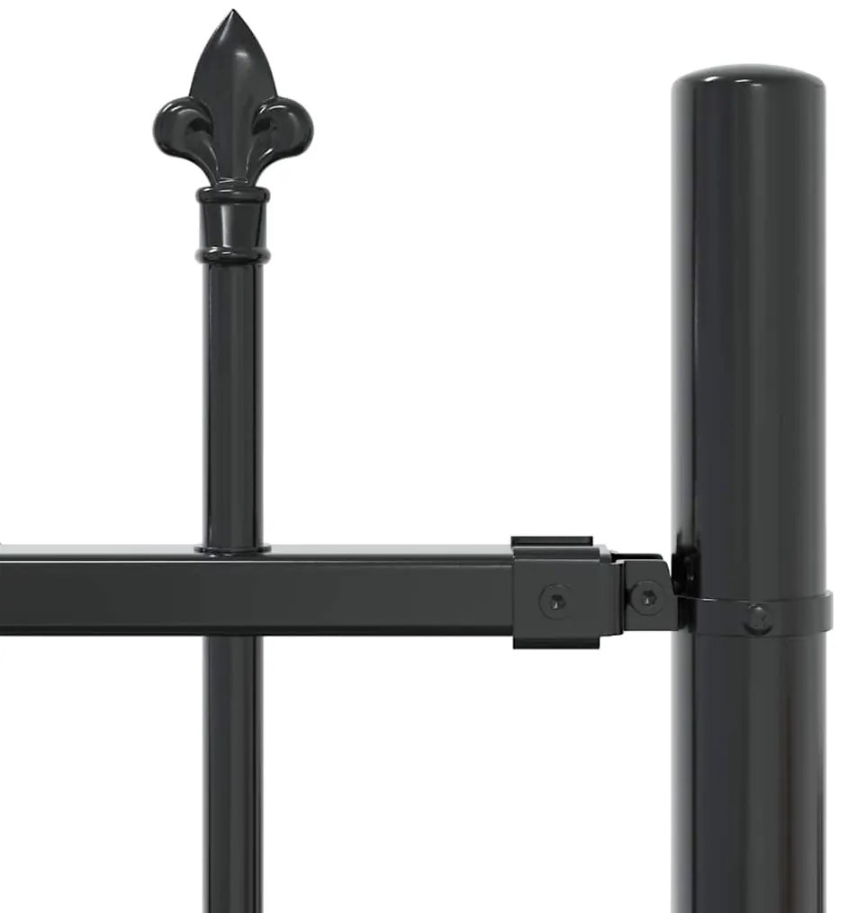 vidaXL Φράχτης Κήπου Γκρι 240 x 165 εκ. Ατσάλι με Επικάλυψη Πούδρας