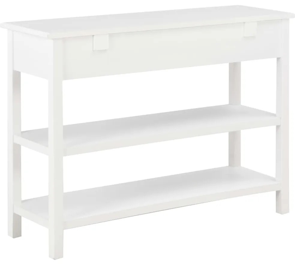 vidaXL Κονσόλα Λευκή 110 x 35 x 80 εκ. από MDF