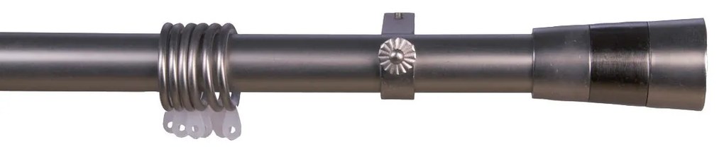 Κουρτινόξυλο Φ28mm Μονό Επεκτεινόμενο 140-240cm Με Άκρα Grace Chrome 998141
