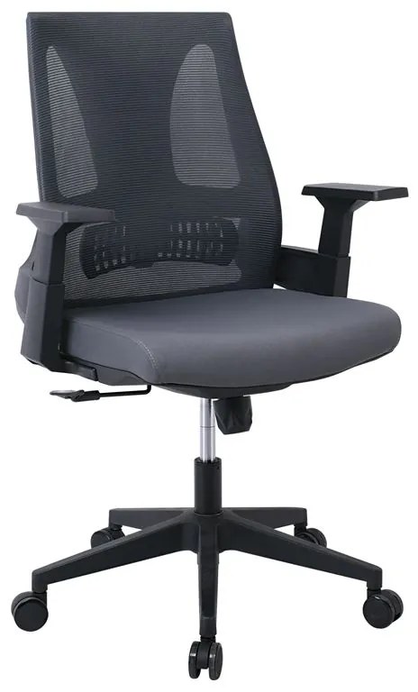 BF8760 Πολυθρόνα Γραφείου, Mesh Γκρι, Ύφασμα Γκρι  66x64x96/106cm ΕΟ609,2
