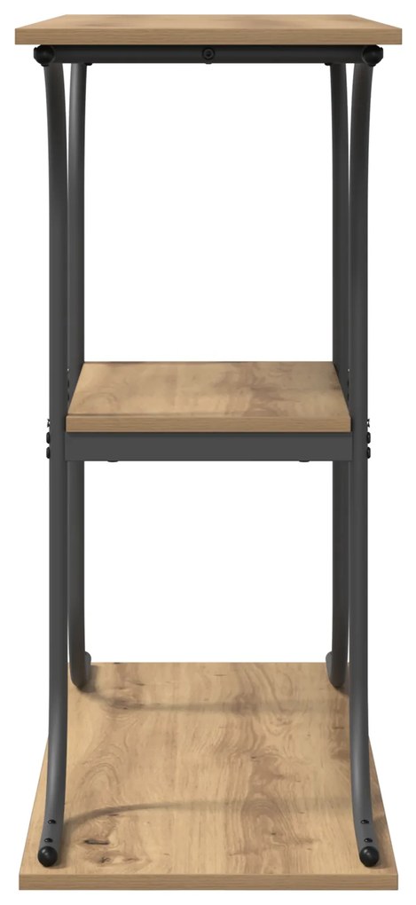 vidaXL Τραπέζι κονσόλας με ράφι artisan δρυς 101 x 35 x 80.5 εκ
