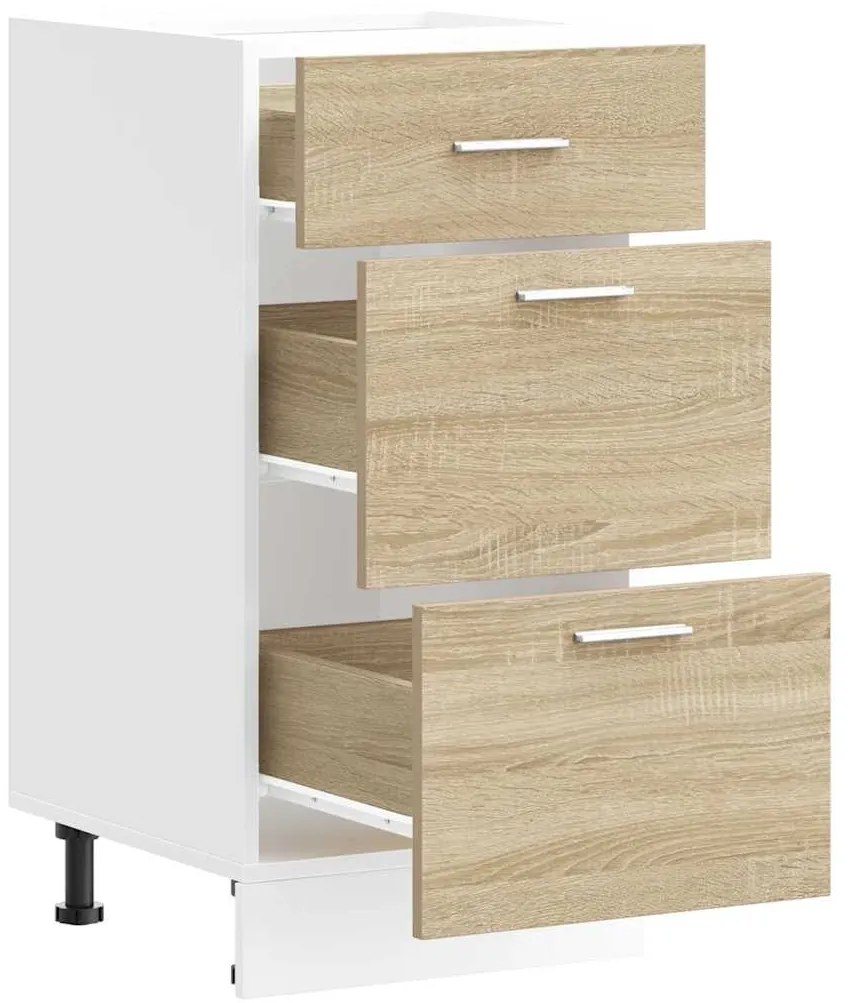 Κάτω ντουλάπι Sonoma Oak 40x46x81,5 cm Κατασκευασμένο ξύλο - Καφέ