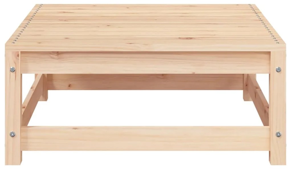 vidaXL Υποπόδιο Κήπου Μασίφ Ξύλο Πεύκου με Μαξιλάρια