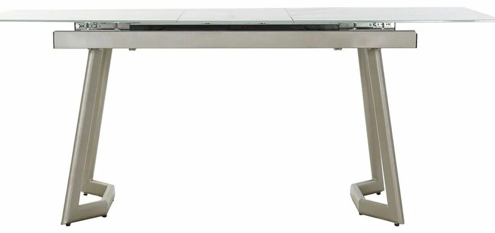 Τραπεζαρία DKD Home Decor Κρυστάλλινο Χρυσό Μέταλλο Λευκό (140 x 80 x 76 cm)