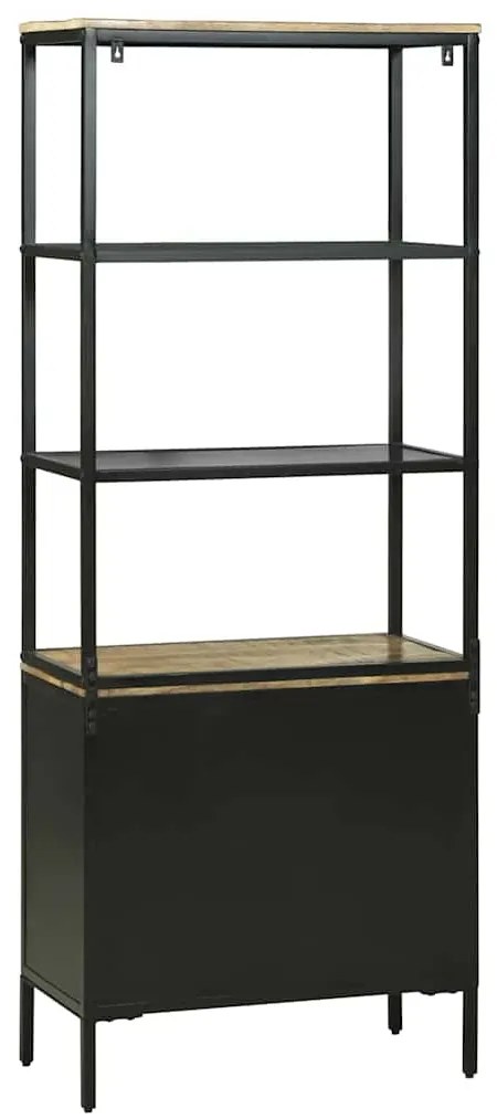 vidaXL Highboard Καφέ 70 x 35 x 180 εκ. Μασίφ ξύλο μάνγκο
