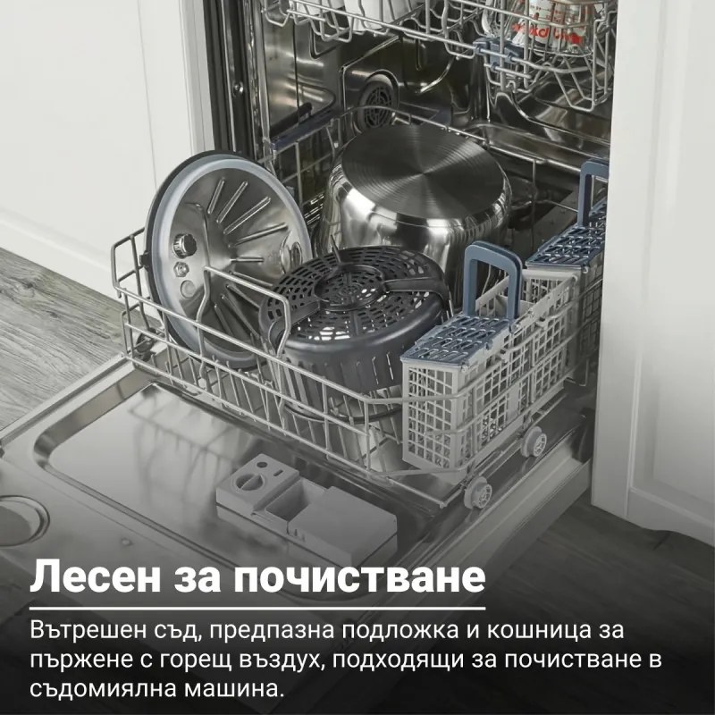 Instant Pot Duo Crisp Ultimate καπάκι 140005901, 1500W, 6.2L, 11 προγράμματα, Ultimate καπάκι καλαθιού, EvenCrisp, Μαύρο