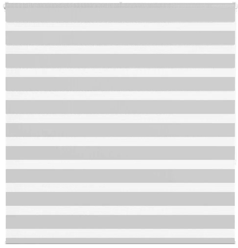 vidaXL Ζέβρα τυφλή Ανοιχτό Γκρι Πλάτος υφάσματος 135,9 εκ. Πολυεστέρας