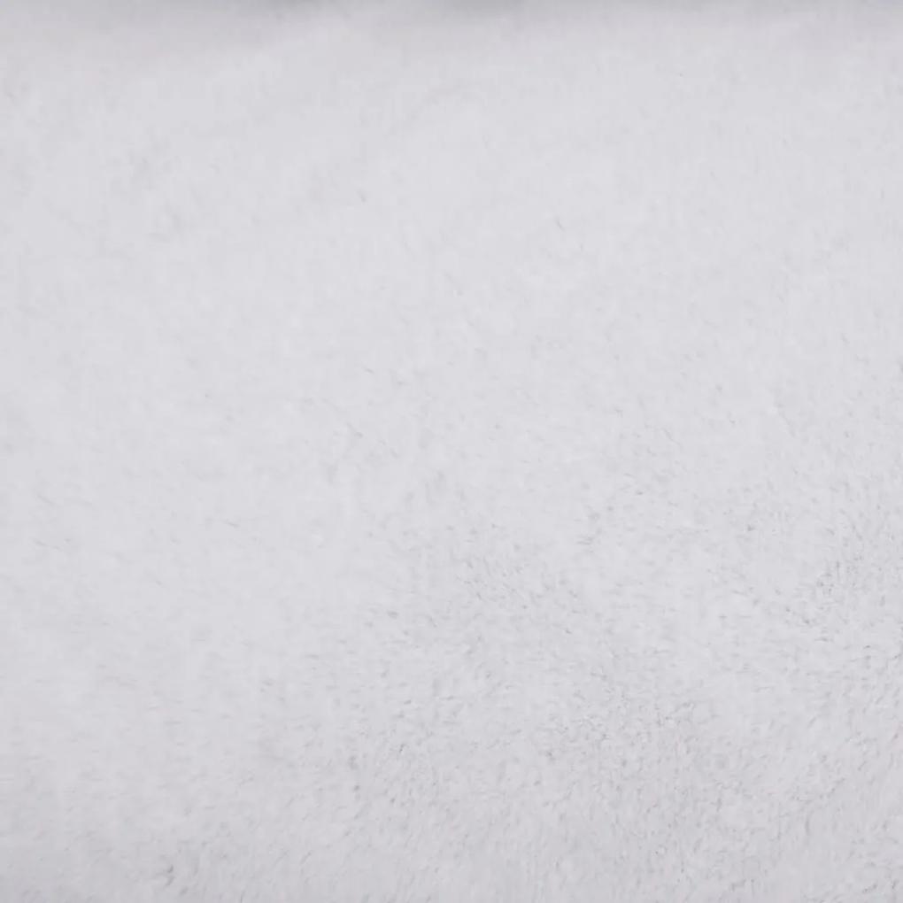 Κρεβάτι Σκύλου Σκ. Γκρι/Λευκό 85,5 x 70 x 23 εκ. Όψη Λινού Φλις - Γκρι