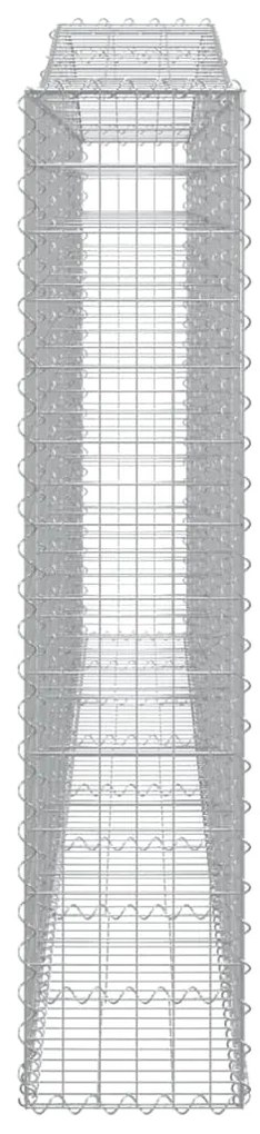 vidaXL Συρματοκιβώτια Τοξωτά 15 τεμ. 400x30x140/160 εκ. Γαλβαν. Ατσάλι