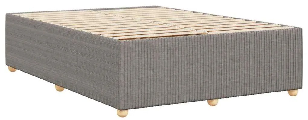 vidaXL Σκελετός Κρεβατιού Χωρίς Στρώμα Taupe 140x190 εκ. Υφασμάτινο
