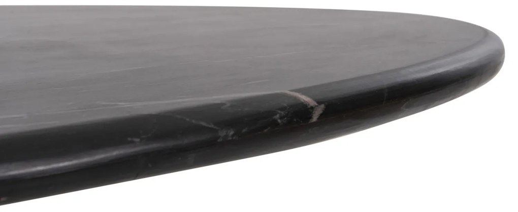 ΤΡΑΠΕΖΙ ΤΡΑΠΕΖΑΡΙΑΣ ΟΒΑΛ DRAXX  ΜΑΣΙΦ ΑΚΑΚΙΑ-ΜΑΥΡΟ ΜΑΡΜΑΡΟ 200x100x76Υεκ.