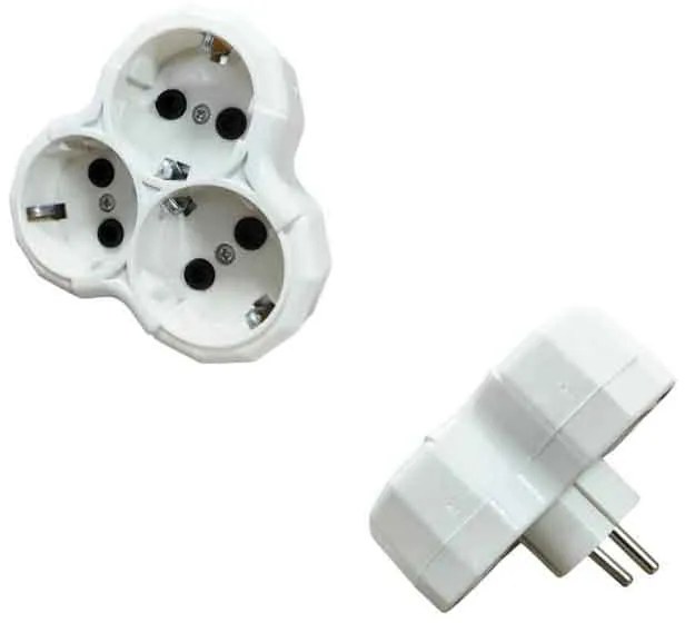 Πολύπριζο αντάπτορας ταφ 3 θέσεων 16Α/250V - Multi-socket adapter taf
