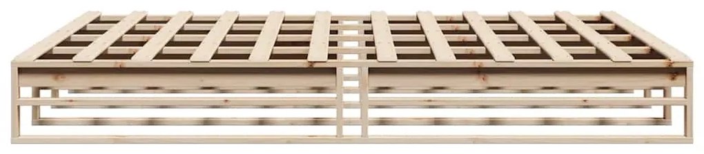 vidaXL Σκελετός Κρεβατιού Χωρίς Στρώμα 200x200 εκ Μασίφ Ξύλο Πεύκου