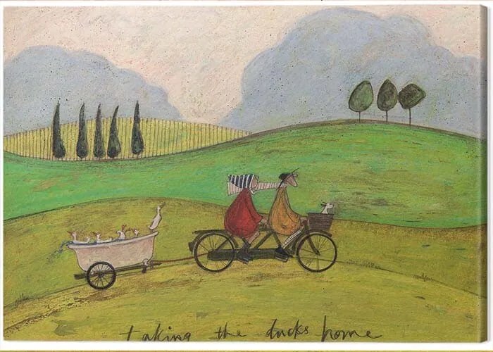 Εκτύπωση καμβά Sam Toft - Taking the Ducks Home