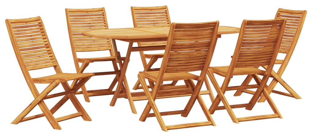 vidaXL Σετ Εξωτερικής Διατροφής 7 pcs Ξύλινος Large Στερεό Ξύλο