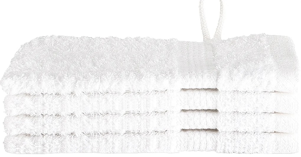 vidaXL Πετσέτες 4 pcs Λευκό 15 x 21 cm Βαμβάκι