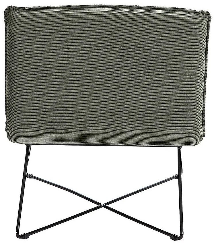 Ανάκλινδρο Riverton 683, Πράσινο, 83x69x124cm, Ταπισερί, Πόδια: Μεταλλικά