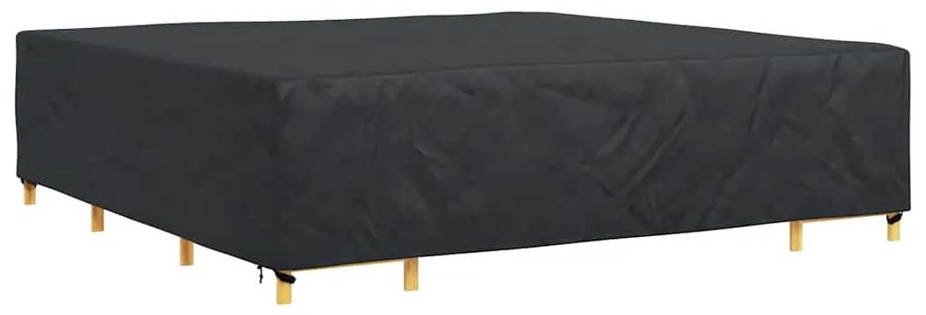 vidaXL Κάλυμμα επίπλων Μονόχρωμο Μαύρο 300 x 300 x 70 cm 600D