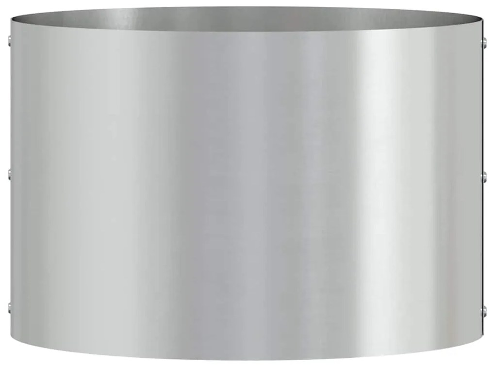 vidaXL Δακτύλιος γλάστρας Ασημί 30 x 30 x 20 cm Επικαλυμμένος Χάλυβας