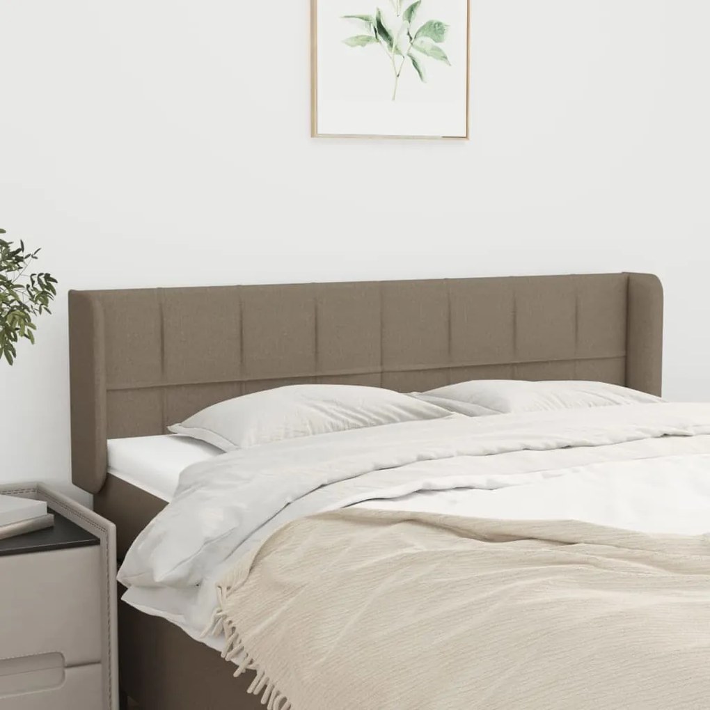 vidaXL Κεφαλάρι με Πτερύγια Taupe 147x16x78/88 εκ. Υφασμάτινο