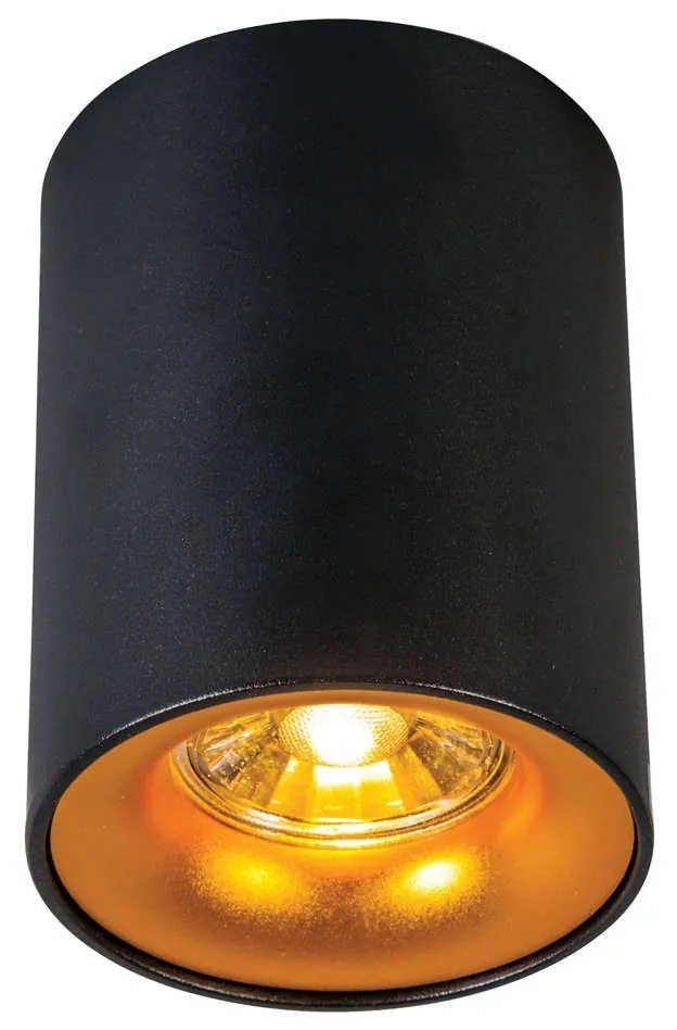 Φωτιστικό Οροφής - Σποτ Black - Gold VK/03086CE/BGD VKLed Aluminium