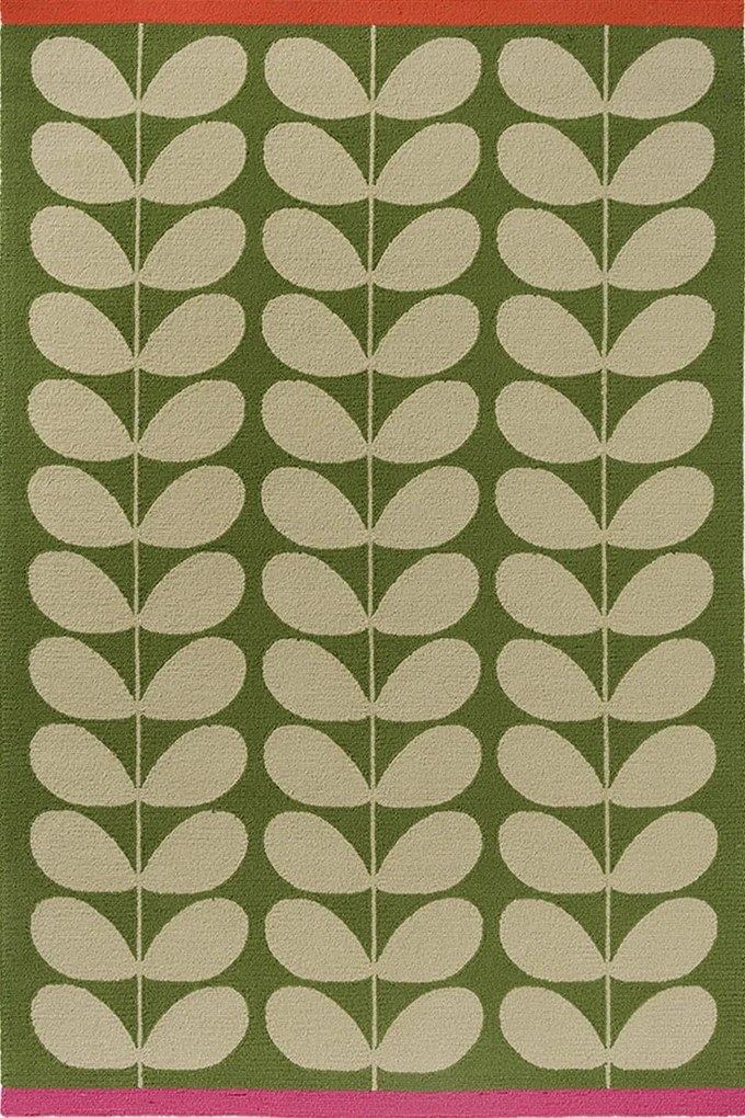 Χαλί Solid Stem 463607 Basil Green-White Orla Kiely 140X200cm