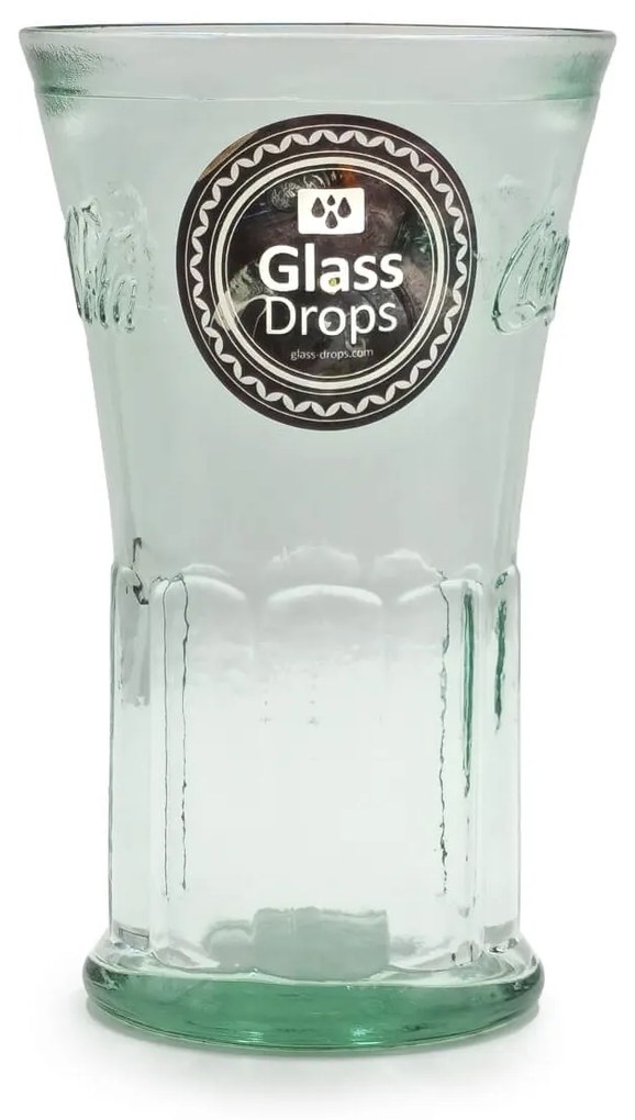 Ποτήρι Glass Drops Coca Cola (9002)  Aπό 100% ανακυκλωμένο γυαλί, Xωρητικότητας 450ml, Διαστάσεων Ø 10 x Υ 16 cm