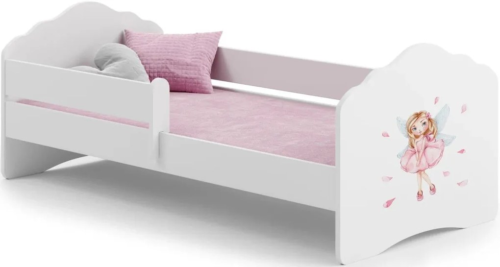 Παιδικό κρεβάτι Leomari I-Νεράιδα-Με προστατευτικό-140 x 70