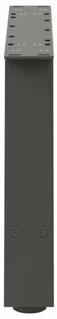 vidaXL Πόδια Τραπεζιού Σαλονιού Σχήματος Α 2 τεμ. Ανθρακί 60x(30-31) εκ. Ατσάλι