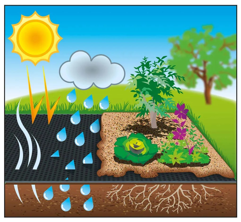 Nature Μεμβράνη Εδαφοκάλυψης Μαύρη 1 x 20 μ. 6030220