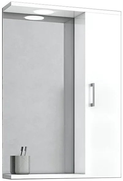 Καθρέπτης με δεξί ερμάριο Drop Ritmo 55-Λευκό