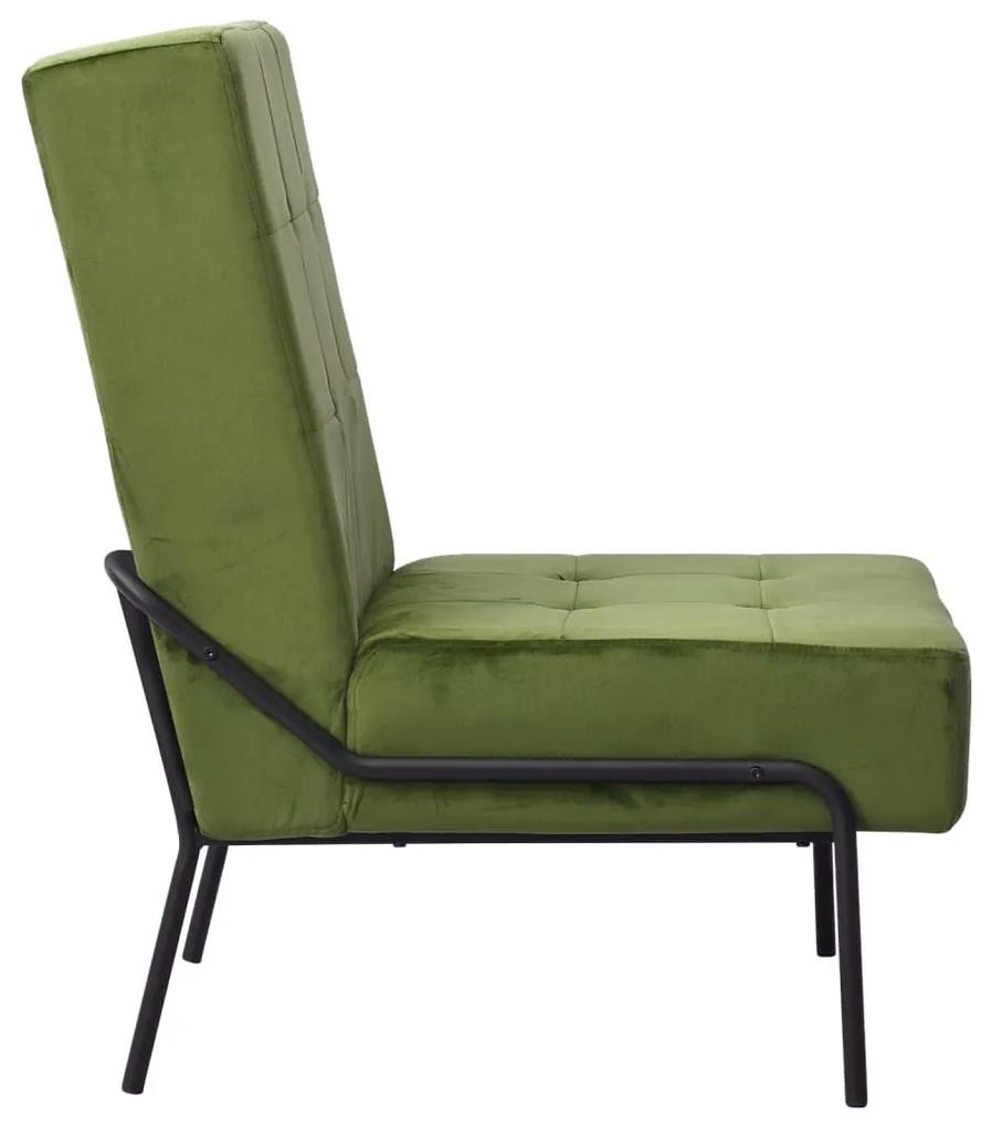 vidaXL Καρέκλα Χαλάρωσης 65 x 79 x 87 Ανοιχτό Πράσινο Βελούδινη