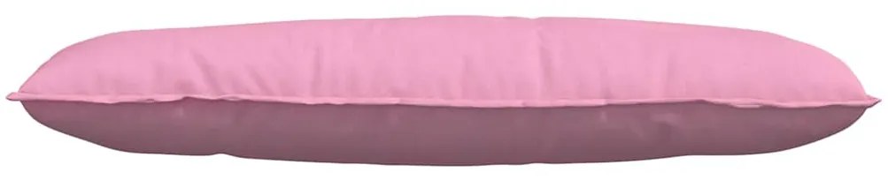 vidaXL Μαξιλάρι Πλάτης Ροζ 120 x 19 x 50 εκ ύφασμα