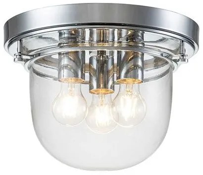 Πλαφονιέρα Φωτιστικό  Μπάνιου  3xE27 IP44 Whistling Elstead Lighting-QZ-WHISTLING-F-PC-Χρώμιο QZ-WHISTLING-F-PC