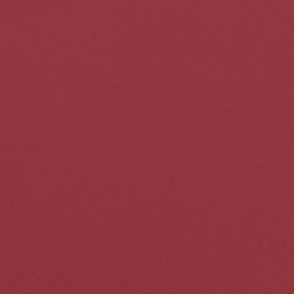 Μαξιλάρια Παλέτας 2 τεμ. Μπορντό Υφασμάτινα - Κόκκινο