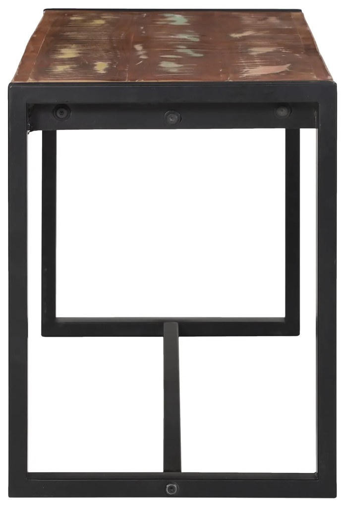 vidaXL Παγκάκι Πολύχρωμο 100x35x45 εκ Μασίφ Ξύλο Ανακυκλωμένο