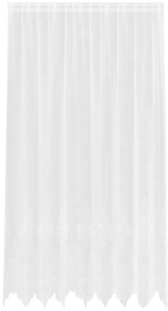 vidaXL Κουρτίνες με κουρτίνες Floral Λευκό 200 x 240 cm Πολυεστέρας