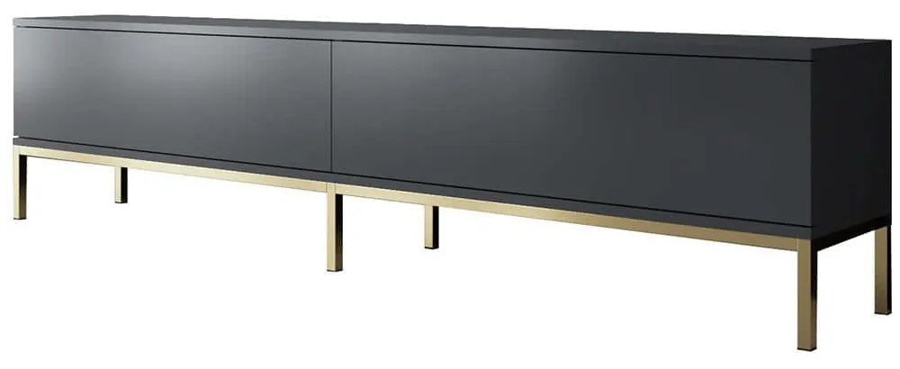 Έπιπλο Τηλεόρασης Lord 618BLY1187 180x30x47cm Anthracite-Gold