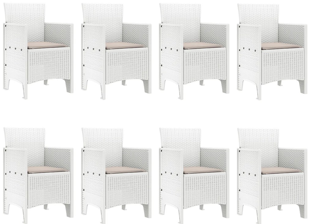 vidaXL Σετ Εξωτερικής Τραπεζαρίας 9 pcs Ανοιχτό γκρι 250 x 100 x 73 εκ