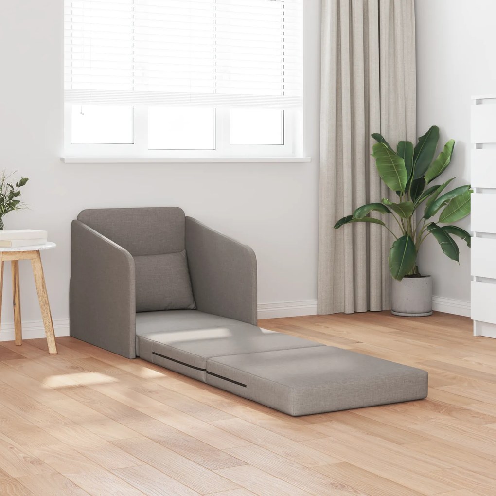 vidaXL Σαλονιού Καναπές Κρεβάτι 2-σε-1 Ταπάζ 65x80x83 εκ. Υφασμάτινος