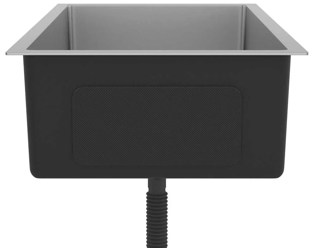 vidaXL Νεροχύτης Κουζίνας Χειροποίητος από Ανοξείδωτο Ατσάλι