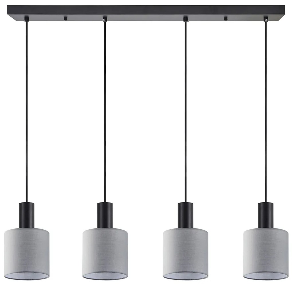 Φωτιστικό Οροφής Πολύφωτο Homelighting 77-8518 Black/Grey