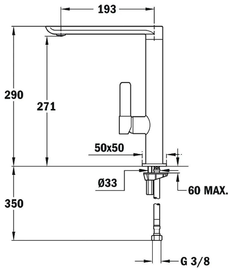 Μπαταρία Νεροχύτη Inox TEKA Περιστρεφόμενη με Minimal Design FO 915 1/2’’TOTAL 629150210