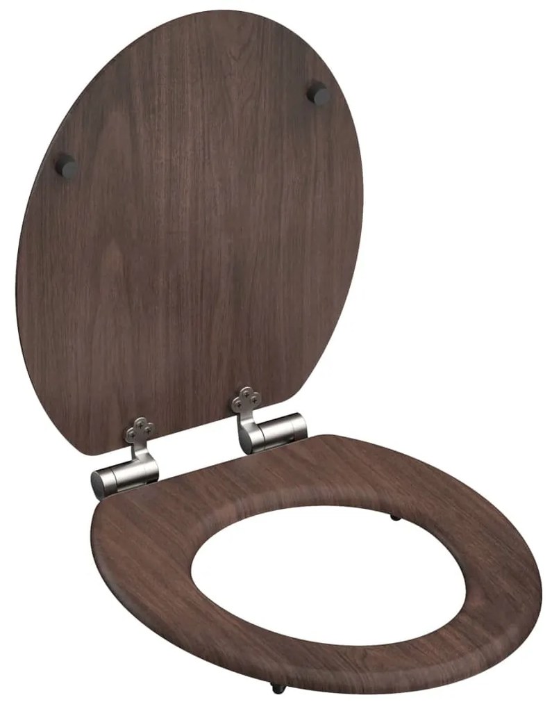 SCHÜTTE Κάλυμμα Λεκάνης DARK WOOD με Soft Close από MDF