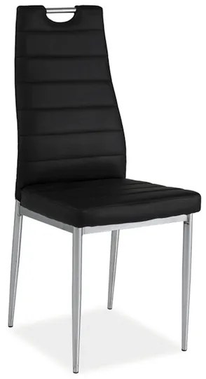ΚΑΡΕΚΛΑ H260 ΧΡΩΜΙΟ / ΜΑΥΡΟ PU ΔΕΡΜΑ DIOMMI H260CCH DIOMMI-80-1771