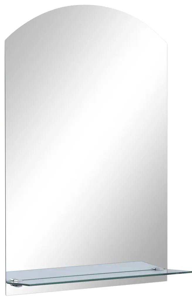 vidaXL Καθρέφτης Τοίχου με Ράφι 40 x 60 εκ. από Ψημένο Γυαλί