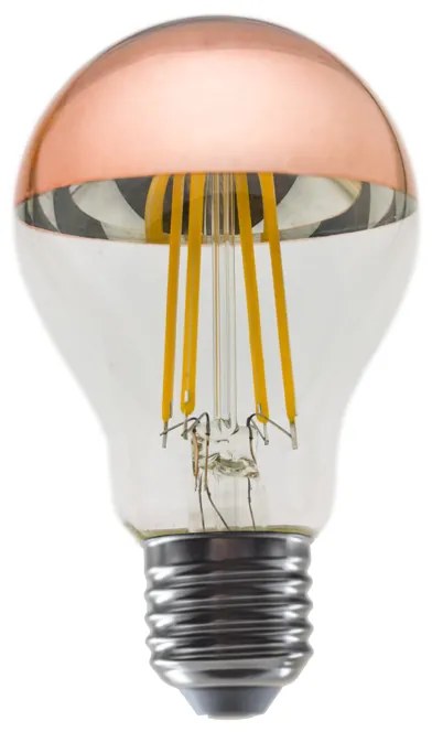 LED FILAMENT E27 DIM A60 ROSE GOLD 8W 2700K 230V AC 900LM RA80 - 2700K - ELIOR8WWDIMRG