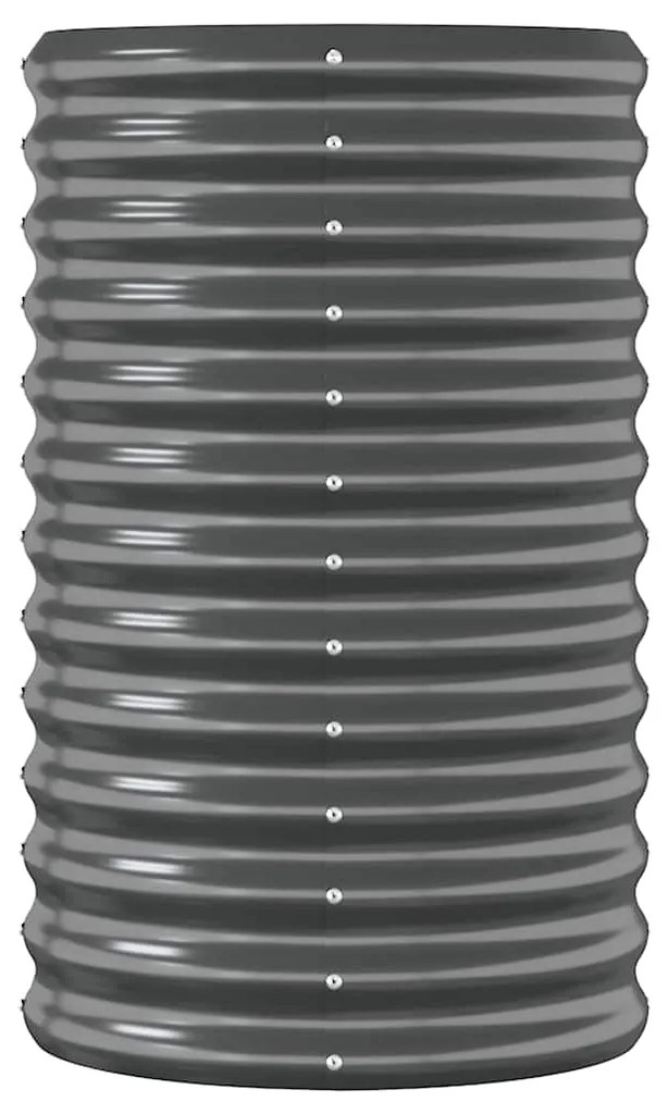 vidaXL Ζαρντινιέρα Ανθρακί 224x40x68 εκ Γαλβανισμένος χάλυβας