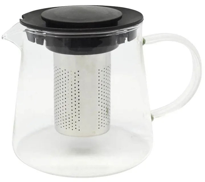 Τσαγιέρα Γυάλινη Με Φίλτρο 825073 1Lt Clear Ankor Ατσάλι,Γυαλί